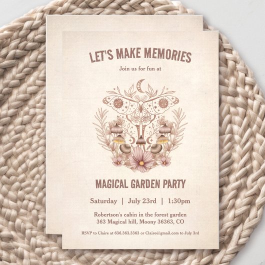 ファミリー懇親会誕生日マジカルシナルパーティー 招待状