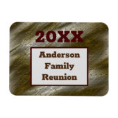 ファミリー懇親会金ゴールドシルバー抽象芸術キープス マグネット (横)