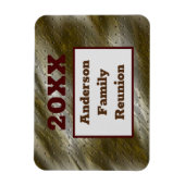 ファミリー懇親会金ゴールドシルバー抽象芸術キープス マグネット (縦)