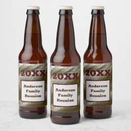 ファミリー懇親会金ゴールドシルヴストライプ抽象芸術キープサケ ビールラベル