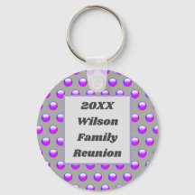 ファミリー懇親会鮮やかパープル水玉模様キープサケ