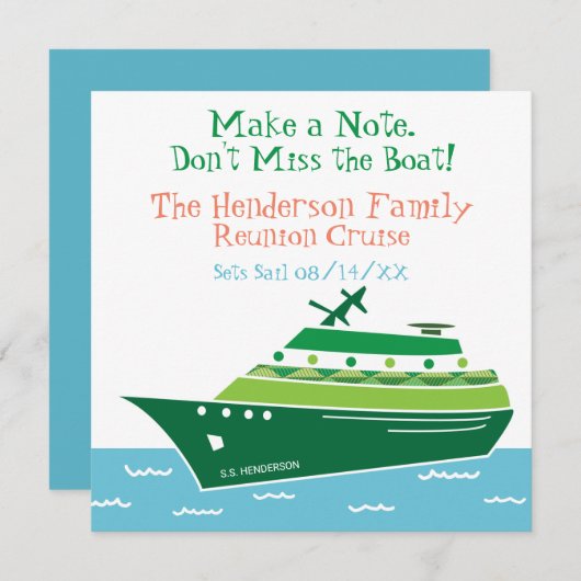 ファミリー懇親会 (正面/裏面)