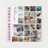 ファミリー懇親会18フォトコラージュ タペストリー (正面(横))