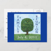 ファミリー懇親会2011はがき招待状 案内ポストカード (正面/裏面)