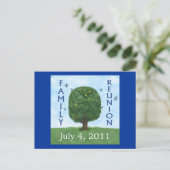 ファミリー懇親会2011はがき招待状 案内ポストカード (スタンド正面)