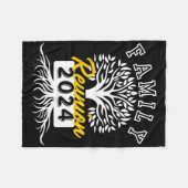 ファミリー懇親会2024会議グループヴィンテージへの参加 フリースブランケット (正面(横))