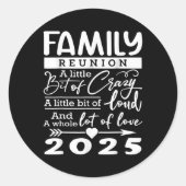 ファミリー懇親会2025フおもしろいァミリ愛好家 ラウンドシール (正面)