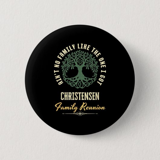ファミリー懇親会2025マッチングデザイン- Christensen 缶バッジ (正面)