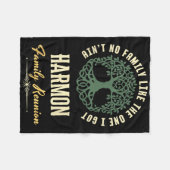 ファミリー懇親会2025マッチングデザイン- Harmon フリースブランケット (正面(横))