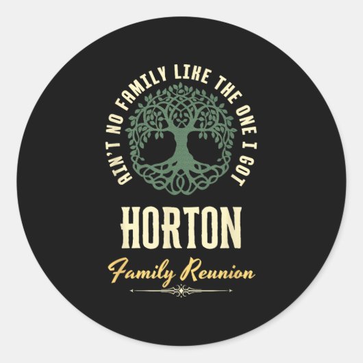 ファミリー懇親会2025マッチングデザイン- Horton ラウンドシール (正面)