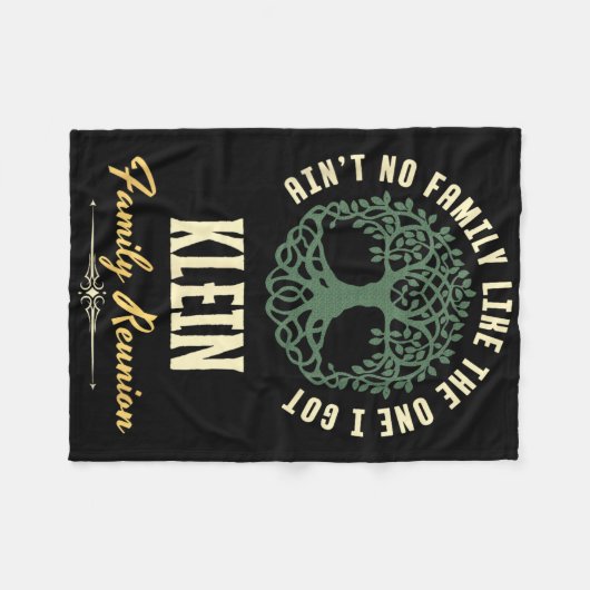 ファミリー懇親会2025マッチングデザイン- Klein フリースブランケット (正面(横))