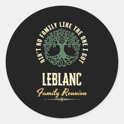 ファミリー懇親会2025マッチングデザイン- Leblanc ラウンドシール (正面)