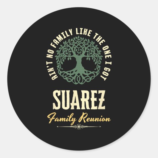 ファミリー懇親会2025マッチングデザイン- Suarez ラウンドシール (正面)