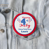 ファミリー懇親会7月4日お祝い 缶バッジ (インサイチュ)