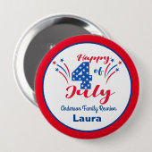 ファミリー懇親会7月4日お祝い 缶バッジ (正面&裏面)