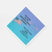 ファミリー懇親会7月4日テーマパーティー スタンダードランチョンナプキン (角)