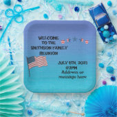 ファミリー懇親会7月4日テーマパーティー ペーパープレート (パーティー)