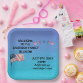 ファミリー懇親会7月4日テーマパーティー ペーパープレート (パーティー)