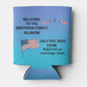 ファミリー懇親会7月4日テーマパーティー 缶クーラー (正面)