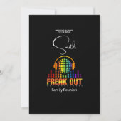 ファミリー懇親会80ズフリークアウト招待状 招待状 (裏面)