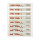 ファミリー懇親会 | おもしろいアンティーク写真 ラップアラウンドラベル (シート)