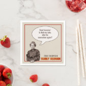 ファミリー懇親会 | アンティークおもしろいおばあちゃん写真 スタンダードカクテルナプキン (インサイチュ)