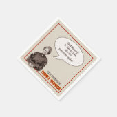 ファミリー懇親会 | アンティークおもしろいおばあちゃん写真 スタンダードカクテルナプキン (角)