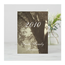 ファミリー懇親会..アンティークセピアトーン 招待状