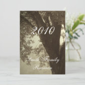 ファミリー懇親会..アンティークセピアトーン 招待状 (スタンド正面)