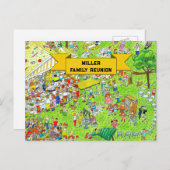 ファミリー懇親会 インビテーションポストカード (正面/裏面)