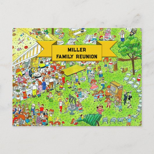 ファミリー懇親会 インビテーションポストカード (正面)