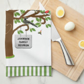 ファミリー懇親会 キッチンタオル (四つ折り)