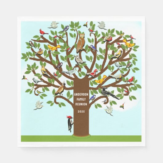 ファミリー懇親会 スタンダードランチョンナプキン (正面)