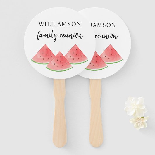 ファミリー懇親会 ハンドファン (正面&裏面)