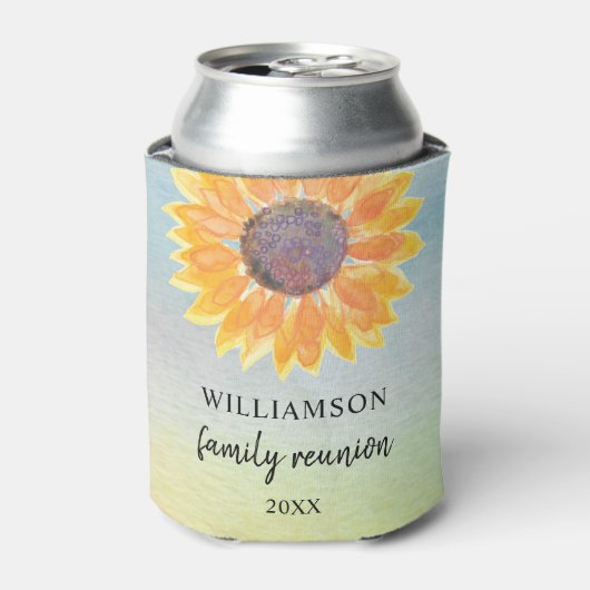 ファミリー懇親会 パーソナライズされた 缶クーラー (缶正面)