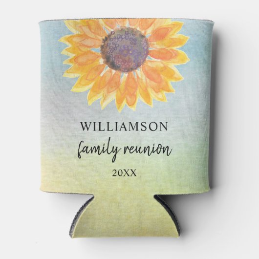 ファミリー懇親会 パーソナライズされた 缶クーラー (正面)