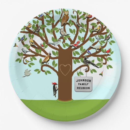 ファミリー懇親会 ペーパープレート (正面)