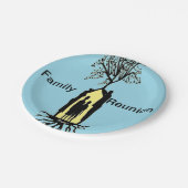 ファミリー懇親会 ペーパープレート (アングル)