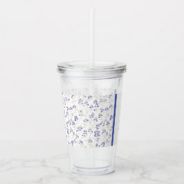 ファミリー懇親会、ボホシックなブルーボンネット、 アクリルタンブラー