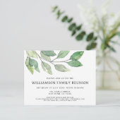 ファミリー懇親会 モダン インビテーションポストカード (スタンド正面)