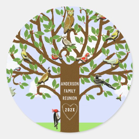 ファミリー懇親会 ラウンドシール (正面)