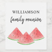 ファミリー懇親会 ワインラベル (シングルラベル)