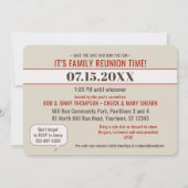 ファミリー懇親会 – 写真の使用のおもしろい招待状 招待状 (裏面)