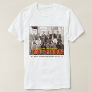ファミリー懇親会 祖先おもしろいのカスタム文字 Tシャツ