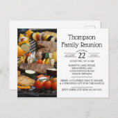 ファミリー懇親会BBQグリル インビテーションポストカード (正面/裏面)