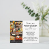 ファミリー懇親会BBQグリル インビテーションポストカード (スタンド正面)