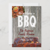 ファミリー懇親会BBQパーティー 招待状 (正面)