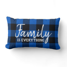 ファミリー文字オンブラックアンドブループレイド