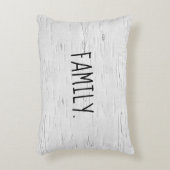ファミリー文字オン樺の木ツリーアクセントピロー アクセントクッション (正面(垂直))