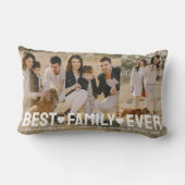 ファミリー文字最高のオーバーレイファミリーフォトコラージュ ランバークッション (裏面)